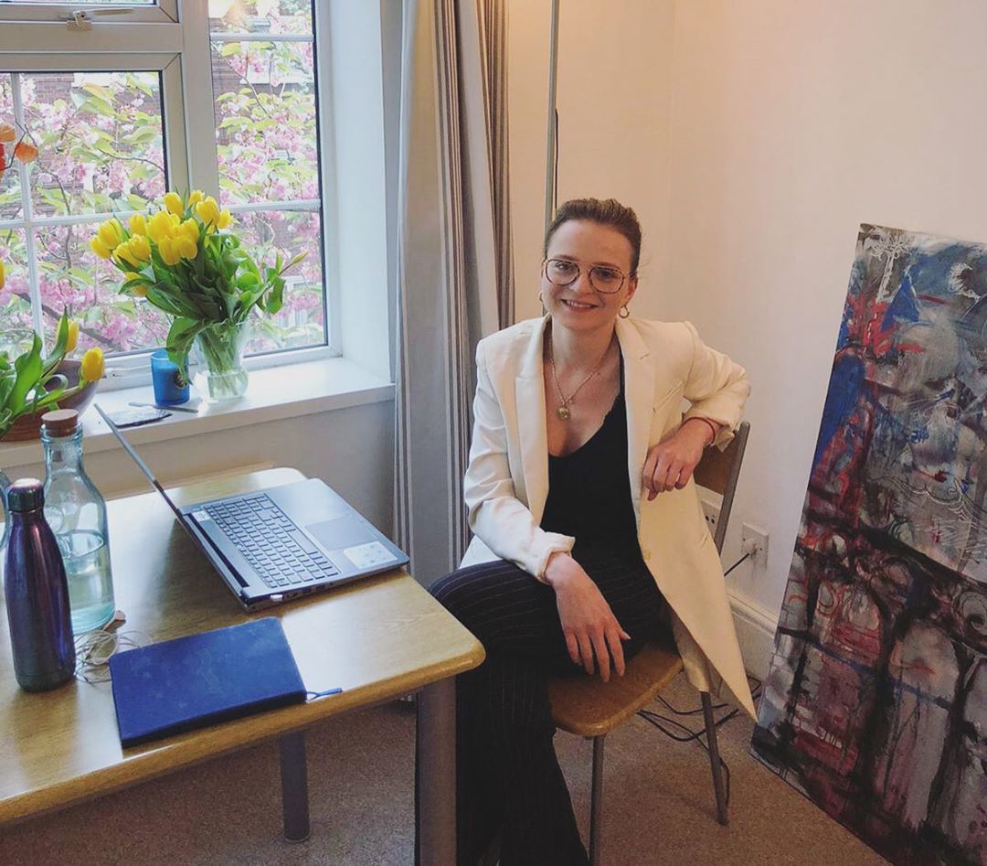 Welcome to the new normal! Tatiana is known for having a desk full of paperwork in the office, we are glad to see she has swapped it for a desk full of flowers while working from home. #wfh #thenewnormal #covid19 #covid #coronavirus #gsc