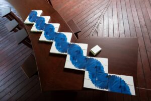 gift boxes on a wooden table