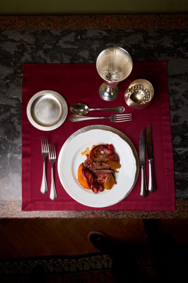 Plate of Dinner with Silverware