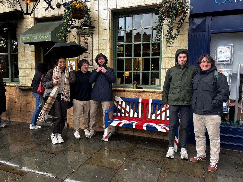 UNC students at Brompton Cross