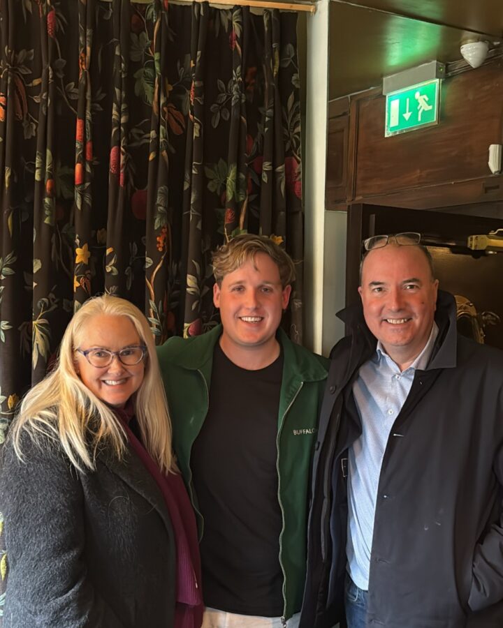 Gabrielle Shaw, Ollie Skinner and Peter